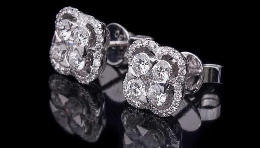 Серьги с бриллиантами 